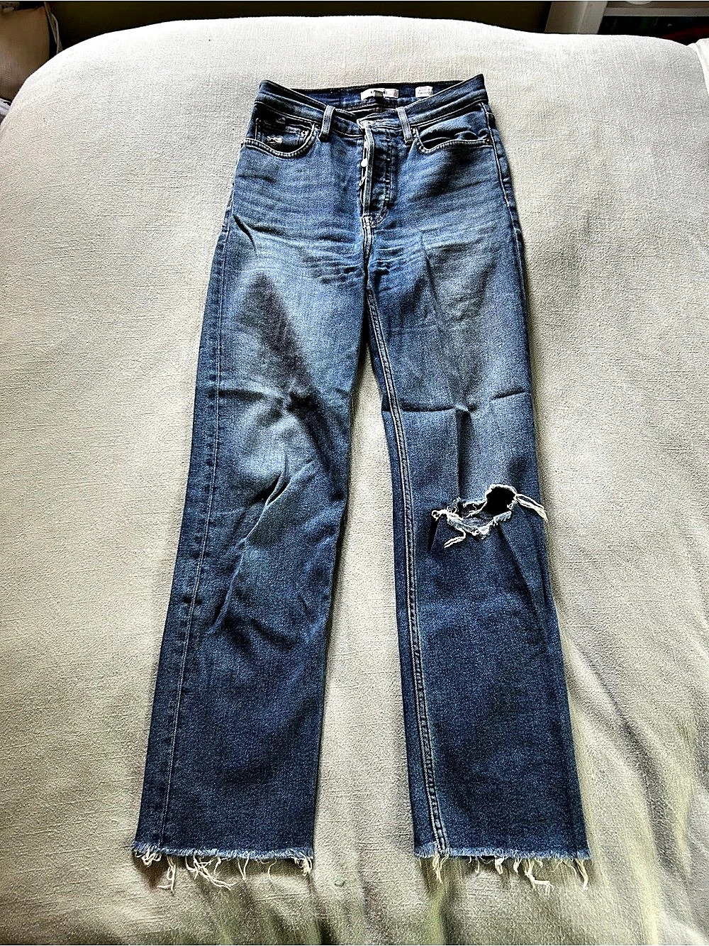RE/DONE 90s High Rise Loose Jeans size 25 Blue